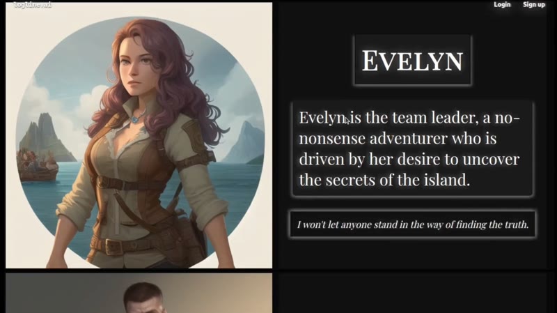Logline AI generated pitch deck screen