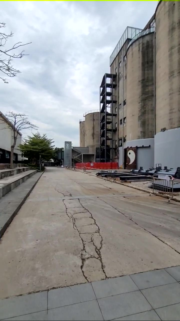 The silos site before buildout