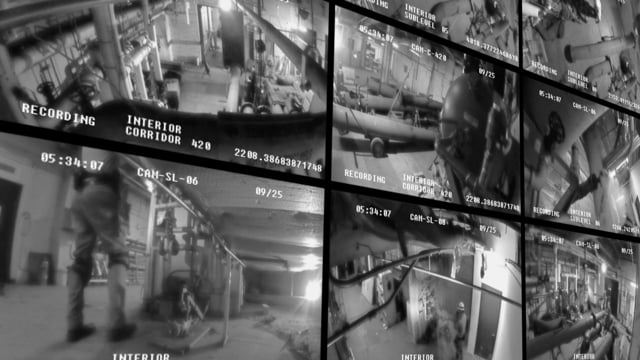 Industrial monitoring screens from the SOSNet Google Glass technology film
